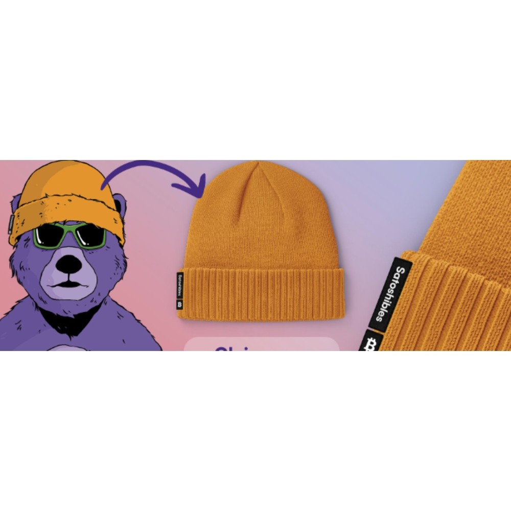 Satoshibles orange beanie